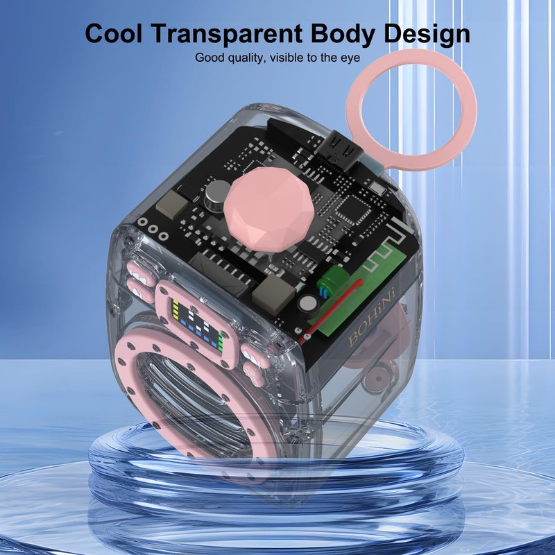Portable Bluetooth Speaker with 360°HD Stereo Sound and Robust Bass, Stocking Stuffers, Microphone, 3-8H Playtime, BT 5.3, DSP, Small Wireless Speaker for party, camping, car, White Elephant Gifts
