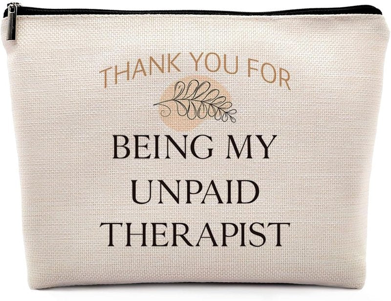 Funny Cosmetic Bag for Women - Best Friend Appreciation Gift | Travel Toiletry Makeup Bag