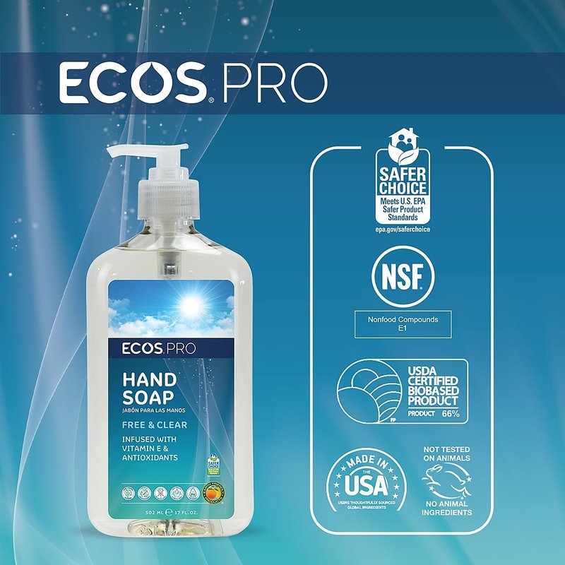 Earth Friendly Products Hand Soap - 17 Fl Oz | Eco-Friendly & Gentle Formula