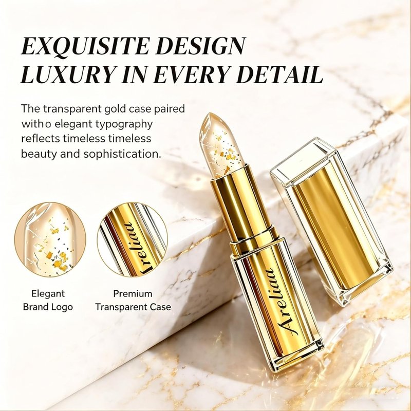 Signature Lipstick for Older Women, Skin-Adaptive Lipstick, Ph Color Changing Clear Jelly, Long-Lasting Hydration, Transfer-Resistant & Nourishing Lip Stick (2pcs)