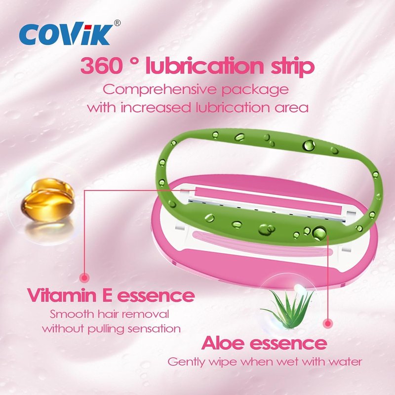Mini Razors for Women - 5-Blade Travel Razor in Pink | Compact & Convenient