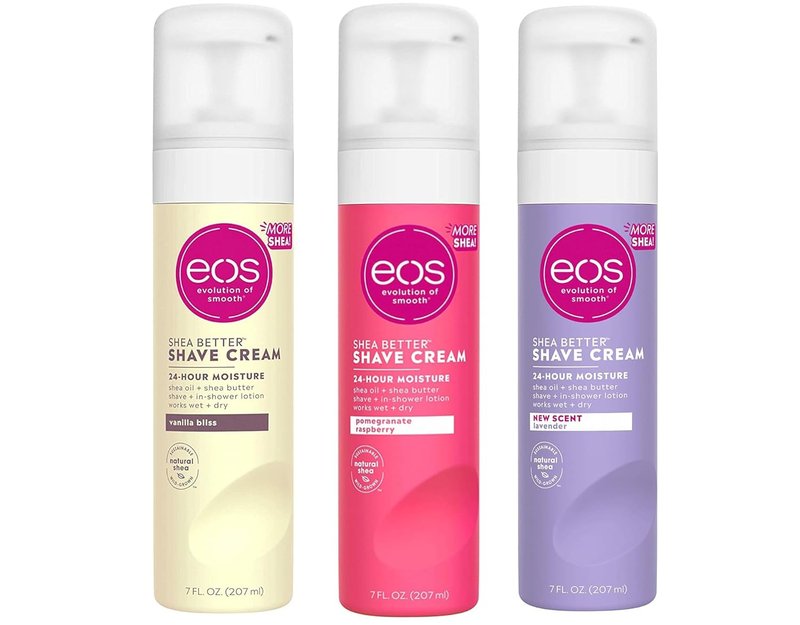 Eos Ultra Moisturizing Shave Cream Variety Pack - Pomegranate, Lavender, Vanilla | 3 x 7 Ounces
