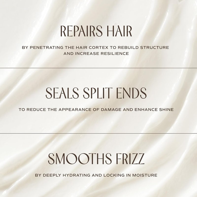 Repair Hair Mask - Organic Beauty Treatment to Strengthen & Smooth | Non-Toxic, Cruelty-Free (6 fl oz | 177 mL)