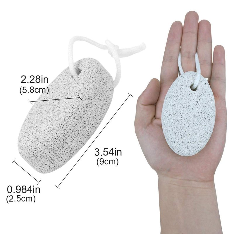 Natural Pumice Stone for Feet 2 PCS,Foot Lava Pedicure Tools Hard Skin Callus Remover for Feet and Hands - Natural Foot File Exfoliation to Remove Dead Skin