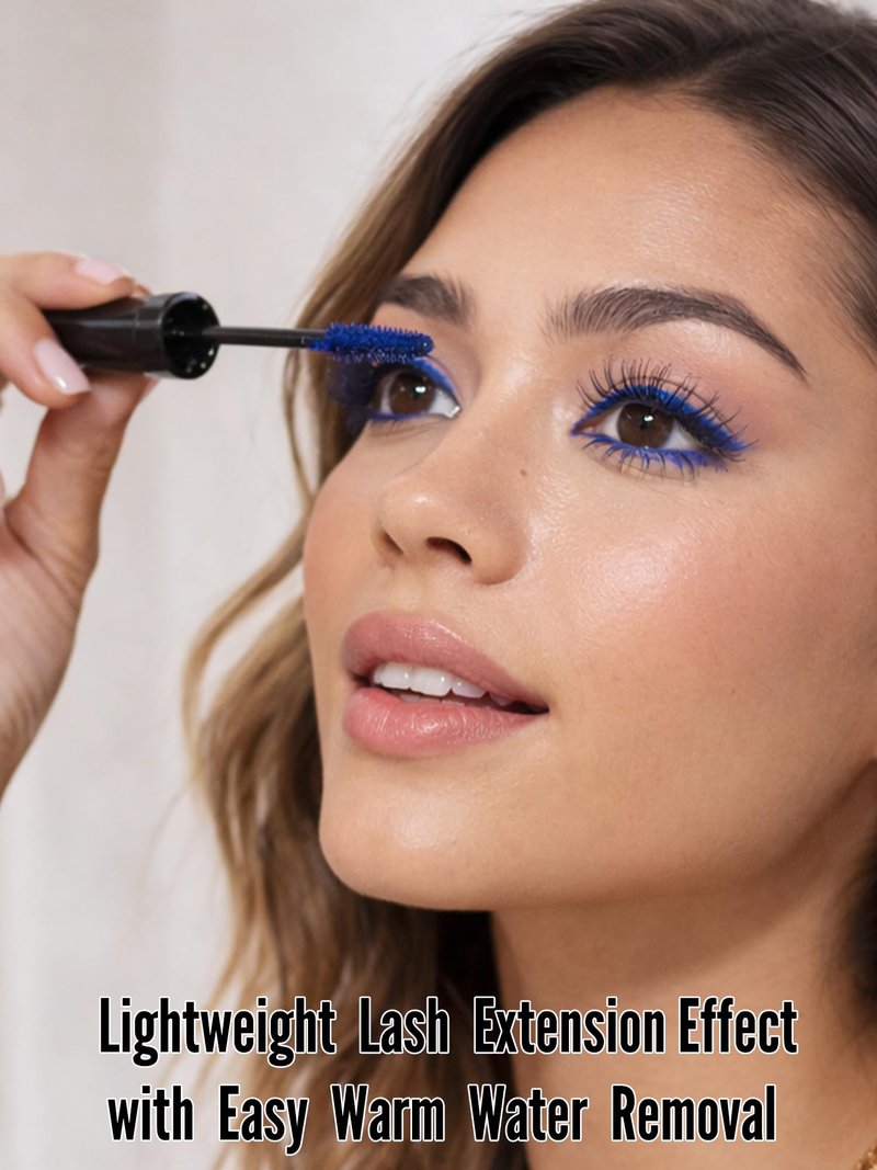 Mynena Blue Lash Tubing Mascara | Smudge-Proof Flake-Free Long Lasting Lightweight Eyelash Extension Effect | Lengthening Defining Curling Buildable Formula Eye Makeup