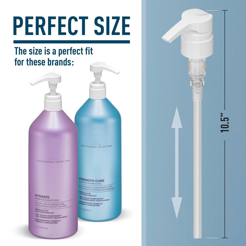 Pump Dispenser for Pureology Shampoo and Conditioner 33.8 oz Bottles [Package Includes 1 Pump]