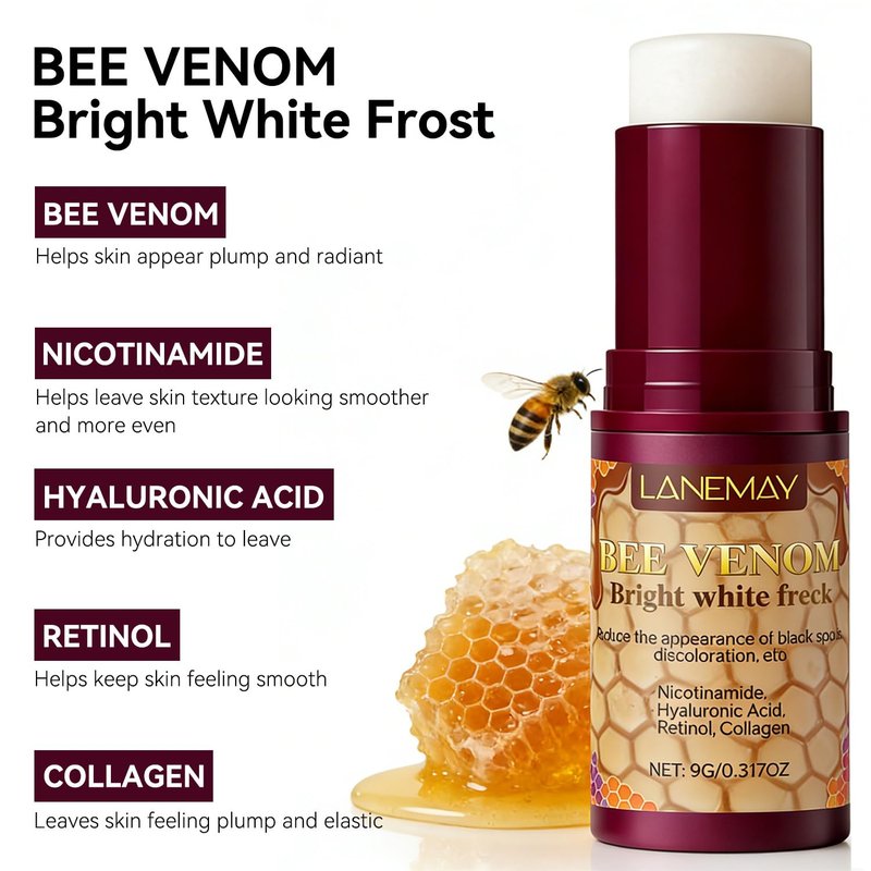 Baorder 2Pcs Hydrating Honey Multi Balm Stick,All-in-One Hydrating Lip Balm Eye Cream Neck Cream Stick Make Up Base,Reduce Wrinkle Moisturizing Skin For Face Skin Care