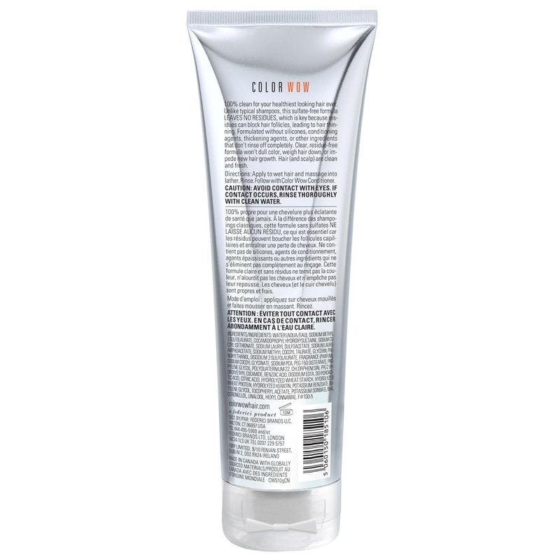 COLOR WOW Color Security Shampoo – Sulfate Free & Residue-Free Formula | Healthy Looking Hair & Scalp | Paraben Free Salon Quality