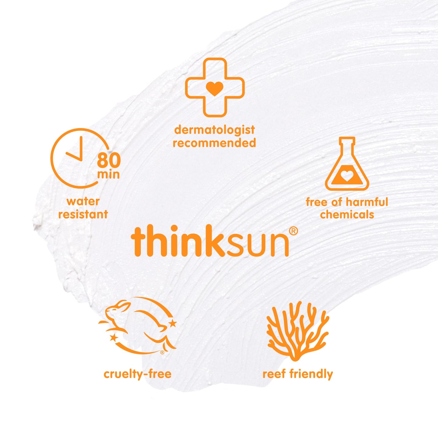 Thinkbaby SPF 30 Kids Sunscreen Stick for Sensitive Skin, 0.64 oz, Baby Sunscreen with Non-Nano Zinc Oxide 24%, Broad Spectrum UVA/UVB Protection, 80-Minute Water Resistant, Reef Friendly SPF Stick