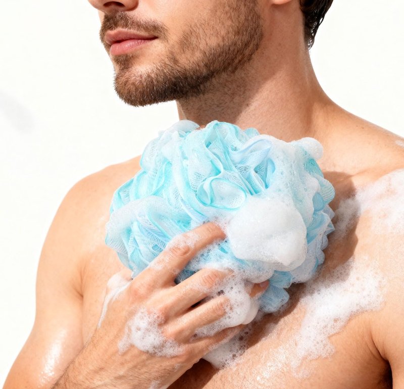 BTYMS XXL Loofah Bath Sponge 100g/pc, Extra Large Shower Puffs Exfoliating Mesh Pouf - Pack of 4