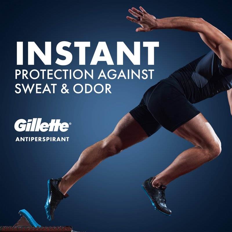 Gillette Antiperspirant Deodorant for Men, SkinShield, 72hr Sweat & Odor Protection, Fights 99% Odor-Causing Bacteria, Soothing Hydration with Vitamin E, Clear Gel, Freshwater Timber Scent, 3.8 oz