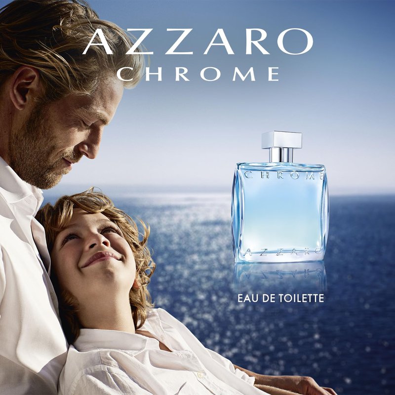 Azzaro Chrome Eau de Toilette - Fresh Aquatic Mens Cologne - Citrus, Woody, Musky Fragrance -Fresh Everyday Wear - Classic Summer Beach Scent - Luxury Perfumes for Men - Value Size, 6.7 Fl. Oz