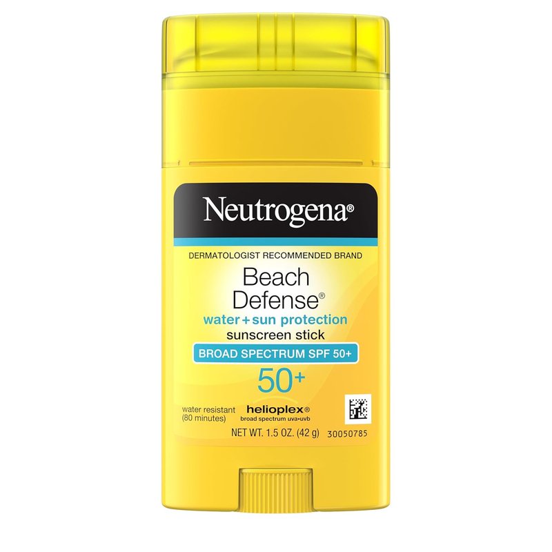 Neutrogena Beach Defense Sunscreen Stick SPF 50 - Water-Resistant, Non-Greasy Formula | Travel Size 1.5 oz
