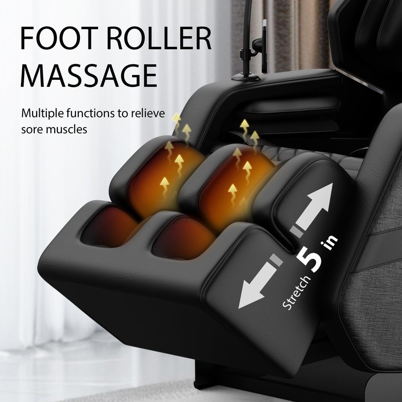 Msutree 2026 Massage Chair Full Body, Zero Gravity Massage Recliner Chair with Auto Modes, 6 Fix Point Rollers, Airbag, Foot Massage, Touch Screen Controller, Deep Yoga Stretch, Heating Function