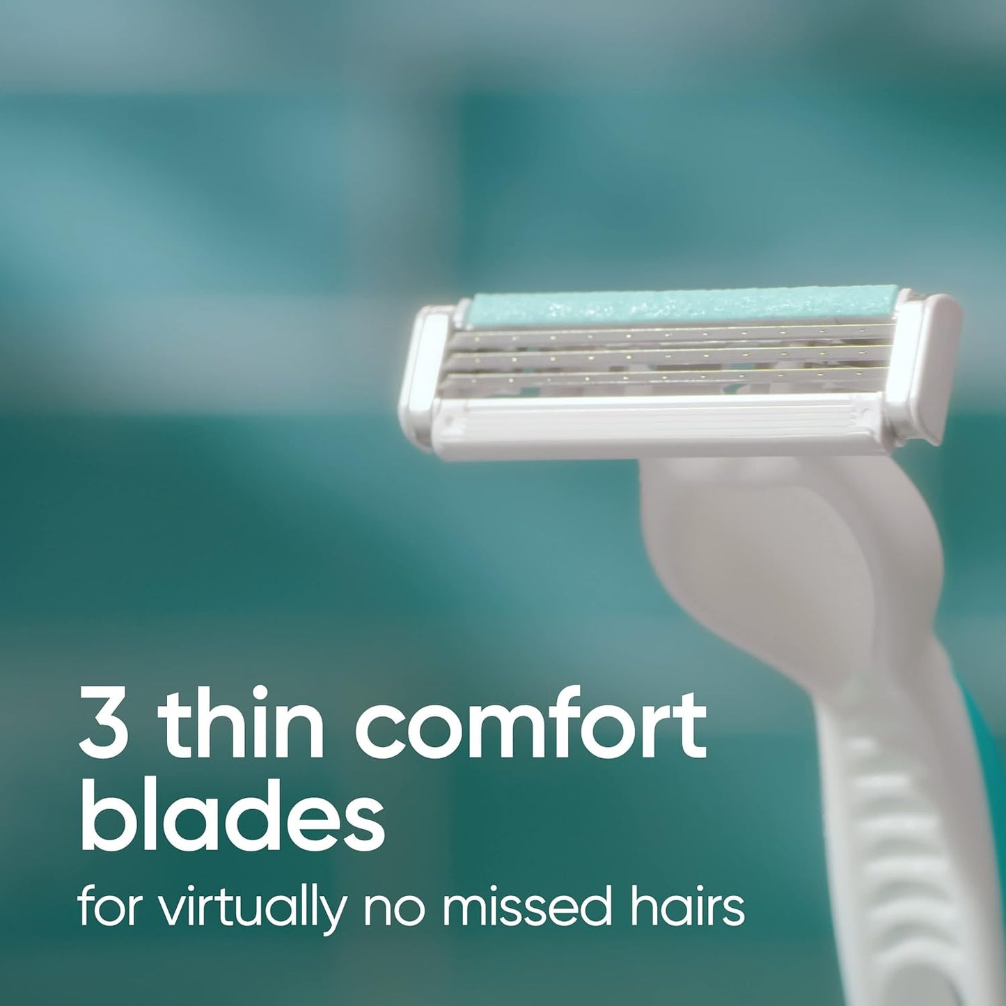 Venus Simply 3 Sensitive Disposable Razors - 12 Pack for Gentle Shaving