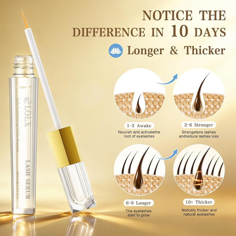 Eyelash Growth Serum - Peptide Infused Formula for Longer, Fuller Lashes | 3mL