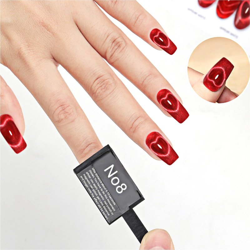 DANNEASY 39pcs Cat Eye Nail Magnet Set Cat Eye Gel Nail Polish Magnet Cat Eye Magnetic Nail Polish Strong Nail Art Magnets Stick Multi-Function Manicure Tool for Nails Salon Accessories