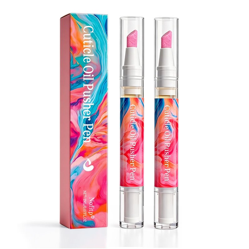 Ceramic Cuticle Pen- Polishes and Moisturizes Dry Cuticles, Instantly Removing Dead Skin and Leaving Nails Cleaner and Shinier Pink