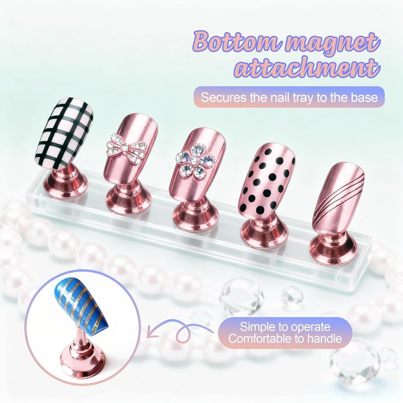Nail Art Pens & Brushes Set - 11PCS Black Dotting Tools for Fine Drawing | UV Gel Polish Design Sizes 5/8/12/20/25mm
