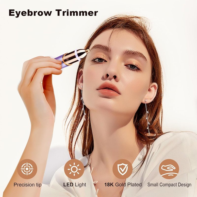 ANUMITRA Gen 3 Pro 2 in 1 Flawless Facial Hair Removal for Women- Eyebrow Trimmer for Face, Lip, Nose Hair Trimmer, with Replacement Heads, Facial Razor for Women, Flawless Facial Hair Remover