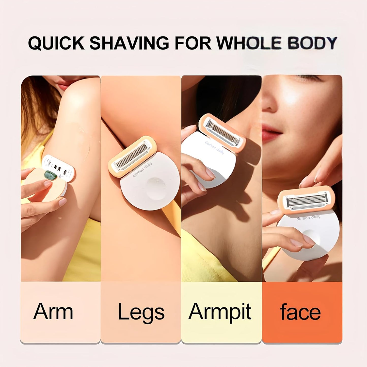 Women's 5-Blade Travel Razor - Compact Extra Smooth Shaving | Includes Handle & 5 Refills