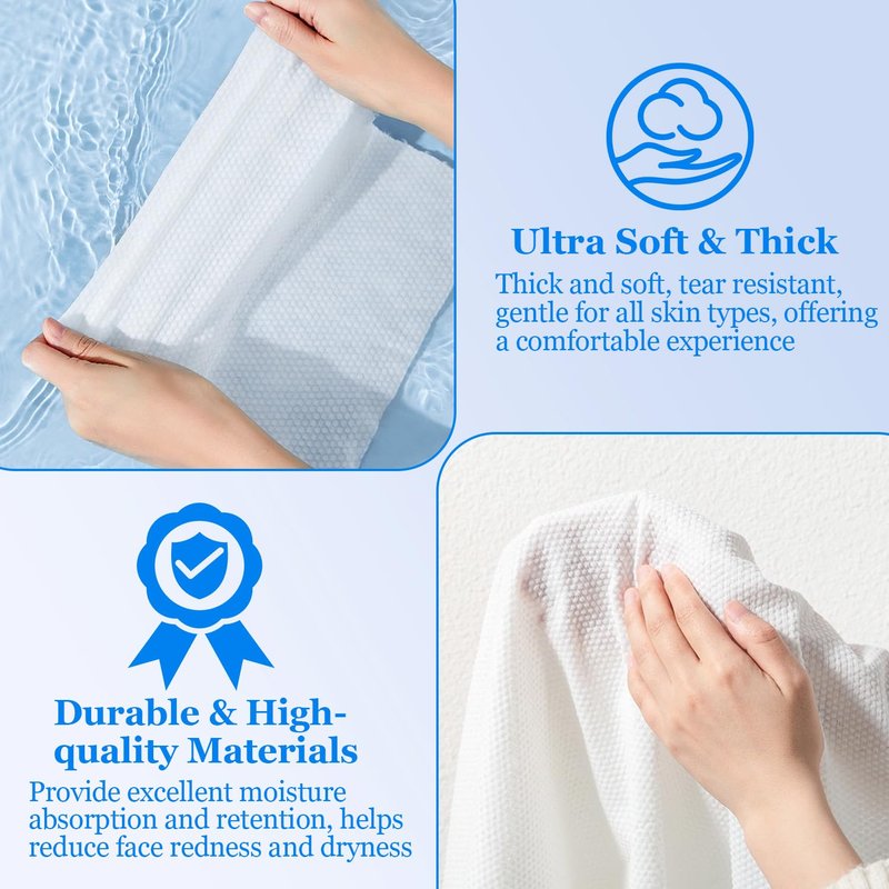 Disposable Compressed Face Towels - 60 Pcs Refills for Hot Towel Heater | Ideal for Smart Towel Warmers