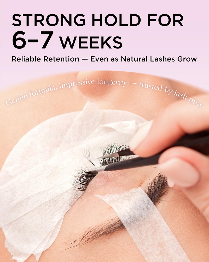 BEYELIAN Sensitive Eyelash Extension Glue 0.17fl.oz/5ml / 1Sec Drying Time/Retention – 6-7 Weeks/Black Adhesive/Professional Hypoallergenic Formaldehyde-Free Lash Extension Glue Supplies