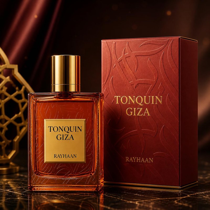 Rayhaan Tonquin Giza – Gourmand, Spicy, Sweet, Warm – Eau de Parfum Spray Long-Lasting Fragrance for Unisex, 3.4 Ounce / 100 ml