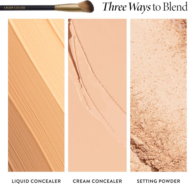 Professional Makeup Brushes - Cruelty-Free Angled Precision Concealer Brush | 17" by Laura Geller New York