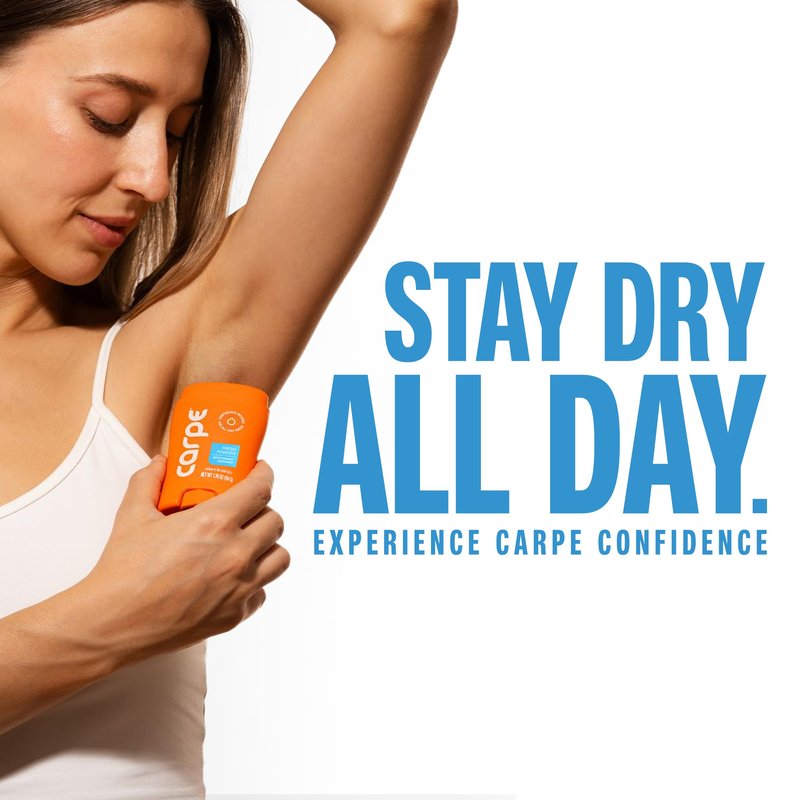 Carpe Deodorant Antiperspirant Women's Variety Pack - 100 Hour Sweat & Odor Control - Women's Clinical Strength Deodorant - Antiperspirant for Excessive Sweating - Coconut Vanilla & Fresh Powder