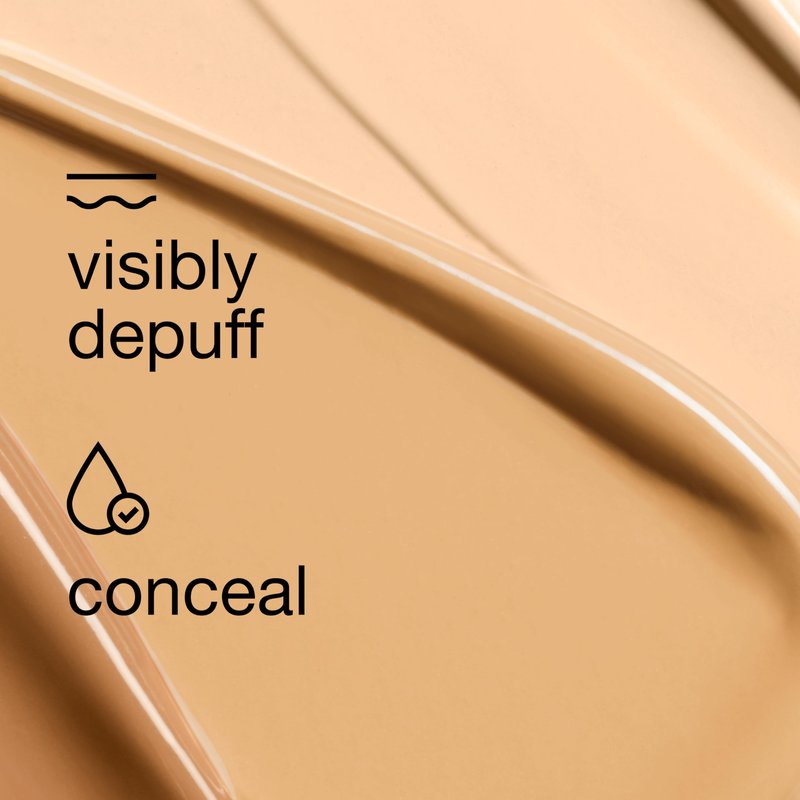 Clinique Even Better All-Over Full Coverage Concealer + Eraser Makeup For Dark Undereye Circles | With Hyaluronic Acid + Caffeine | Hydrating, Brightening + Depuffing, Neutral, 0.2 Fl Oz