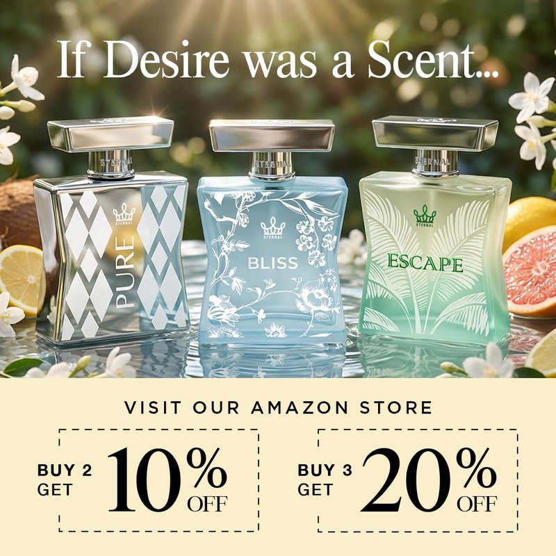 Eternal Fragrance - Bright Crystal Inspired Eau de Parfum - 3.4 oz | Long-Lasting Vegan Perfume for Women
