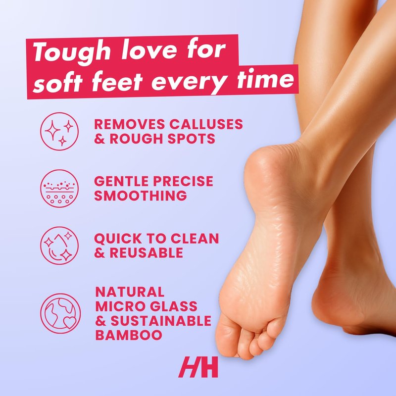 Handmade Heroes Exfoliating Foot Scrub – Smooths Dry, Rough Feet & Cracked Heels – Gentle Callus Care for Silky Soft Soles