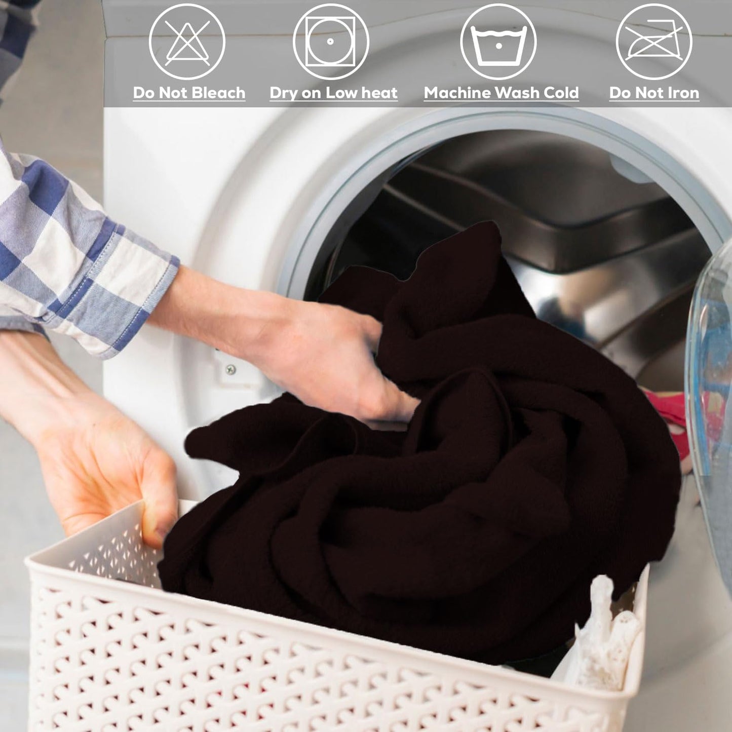 GOLD TEXTILES Premium Brown 100% Cotton Bath Towels Set (24 Pack, 24 x 50 Inch) High Absorbency Multipurpose Quick Drying Pool Gym Hotel Spa Bath Towel (24, Brown)