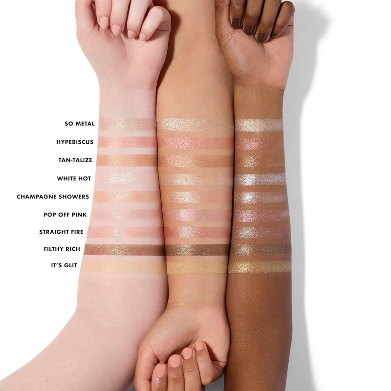 e.l.f. Fine As Fleck Glitter Eyeshadow - Long-Lasting Sheer Makeup with Shimmer Finish | Vegan & Cruelty-Free, White Hot
