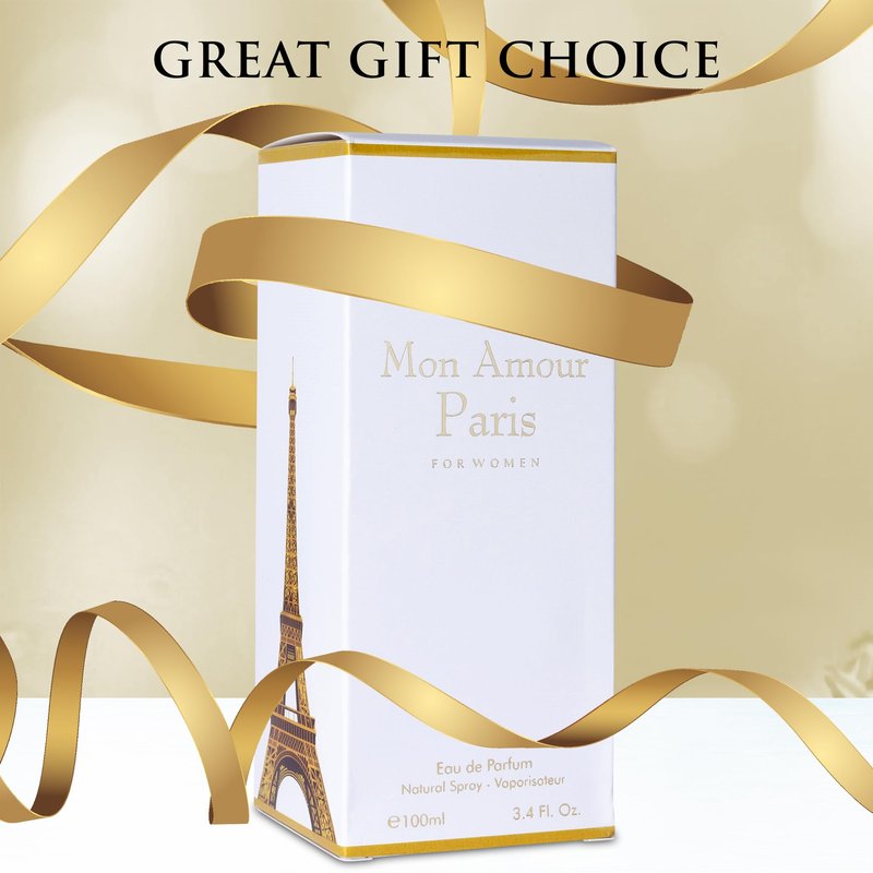Mon Amour Paris for Women Eau De Parfum - Floral & Fruity - Ylang-Ylang, Damascus Rose, Jasmine - Classy & Elegant fragrance for Woman - Suitable for Daily Wear & Special Occasions - 100ml Bottle