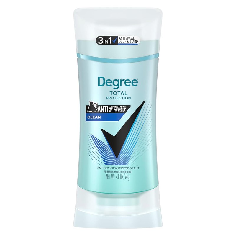 Degree Antiperspirant for Women - Pure Clean 2.6 oz | 4 Count - Protects Against Deodorant Stains