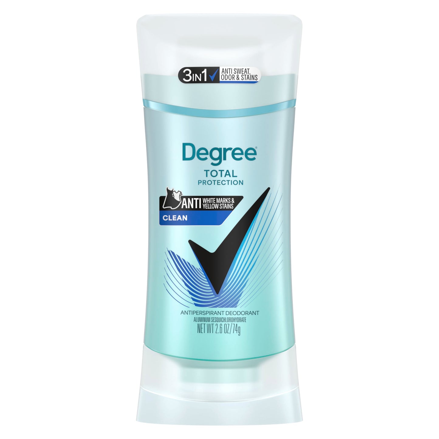 Degree Antiperspirant for Women Pure Clean 4 count Protects from Deodorant Stains Deodorant for Women 2.6 oz