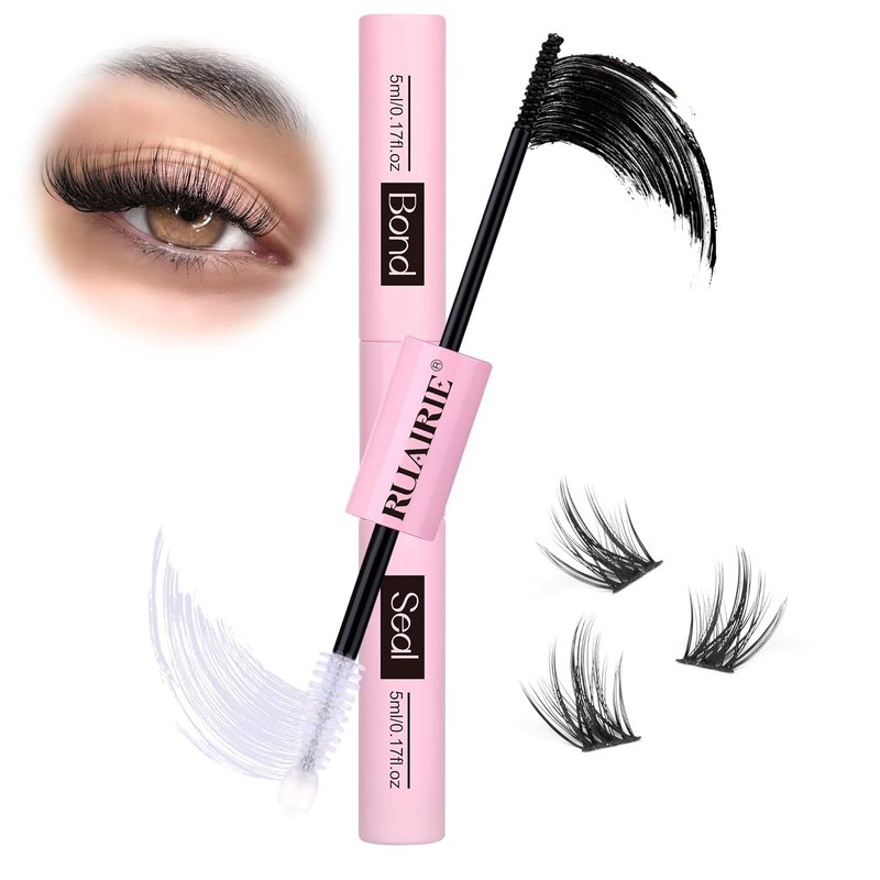 Bond and Seal Lash Glue - Strong Hold Eyelash Cluster Adhesive | Waterproof 2-in-1 Formula