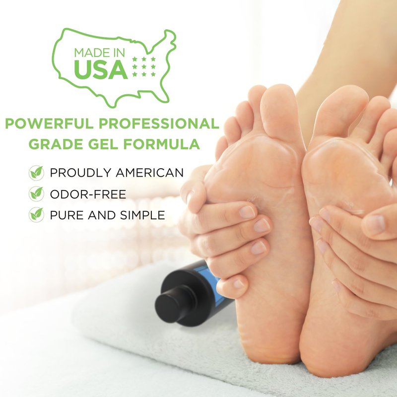 Callus Remover Gel – Professional Foot Callus Removal for Smooth Feet & Cracked Heels – Extra Strength Callus Gel with Pumice Stone – 8oz, Made in USA