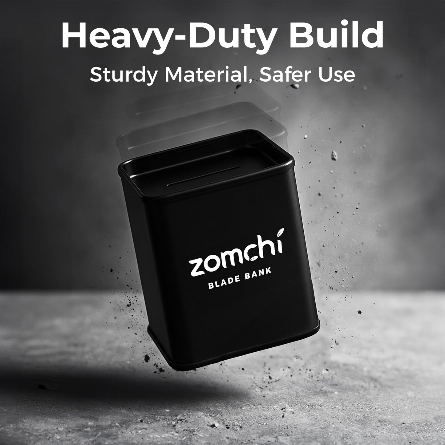 Zomchi Razor Blade Bank for Safety Razor Blade Storagement, Used Double Edge Safety Razor Blade Disposal Case (Black)