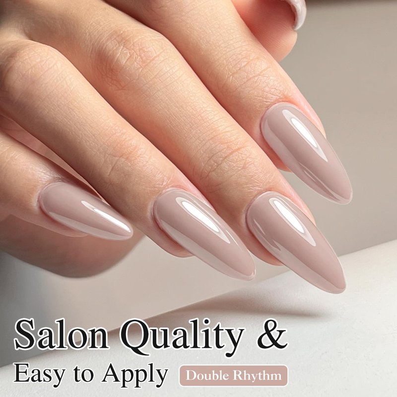 Skiennix Double Rhythm Gel Polish - Milky Khaki 15ML | Sheer Pastel Nail Art for Salon Quality at Home