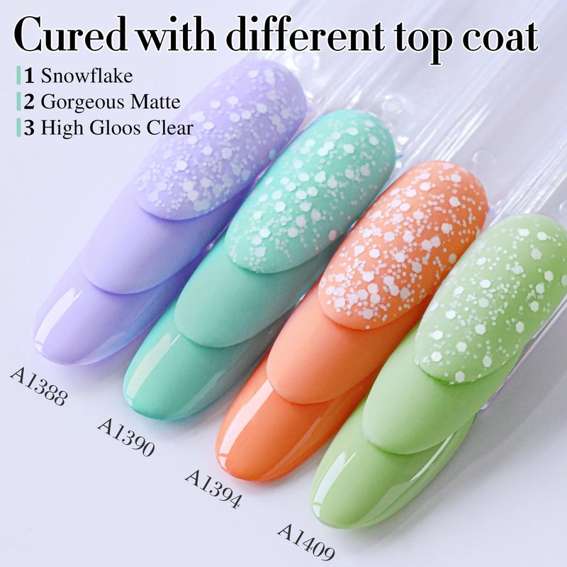 Gel Nail Polish - Double Rhythm 15ML Light Blue Soak Off for DIY Manicure | Art Salon Quality