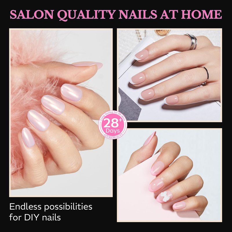 AZUREBEAUTY Extra Short Oval Round Nail Tips, 600pcs Soft Gel Nail Tips Acrylic Fake Nails Pre-shaped Half Matte Full Cover Clear Press On False Nail Extensions for DIY Manicure at Home 15Sizes