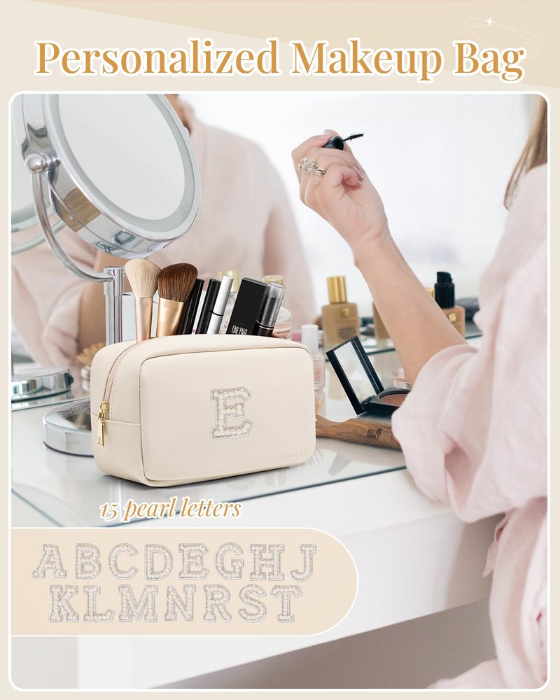 Personalized Bridal Travel Cosmetic Bag - Ideal Bachelorette Party Gift | Stylish Toiletry Organizer for Women