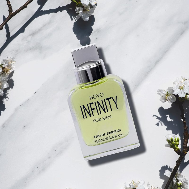 NovoGlow Infinity Eau De Parfum for Men - Refreshing Citrusy & Floral Scent | 3.4 Fl Oz Spray