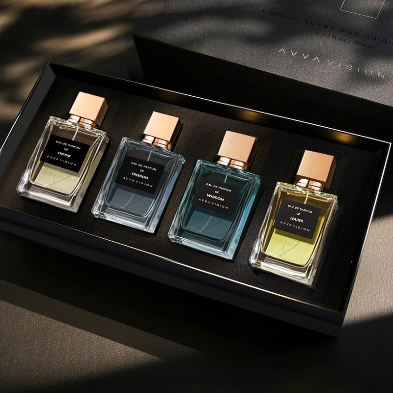 Luxury Men's Perfume Set - Premium Fragrances Collection | 4 x 1 fl. oz Scents for Boyfriend, Husband, or Father