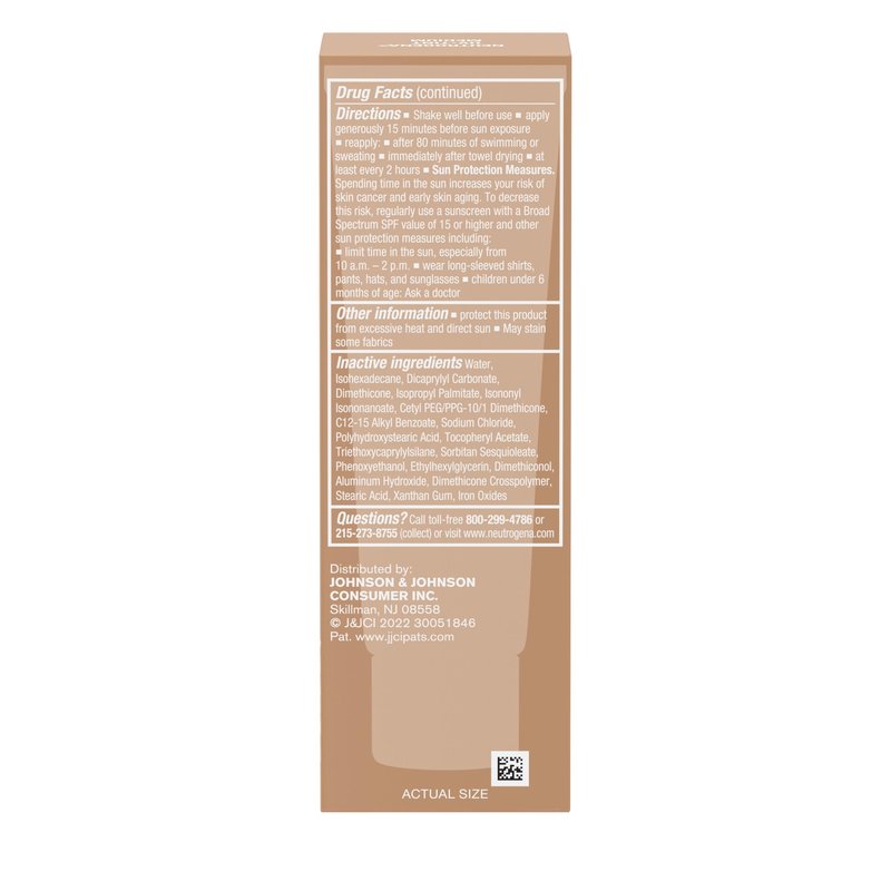 Neutrogena Purescreen+ Tinted Sunscreen for Face SPF 30, Broad Spectrum Mineral Sunscreen with Zinc Oxide & Vitamin E, Water Resistant, Fragrance Free, Medium, 1.1 fl oz
