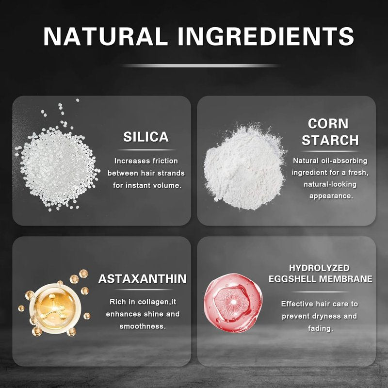 Hair Styling Powder - Lightweight Volumizing Texture Spray for Men & Women | Matte Finish for Short to Medium Hair