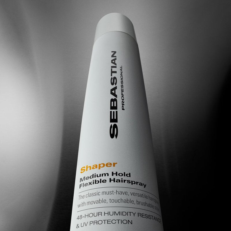 Sebastian Professional Shaper Hairspray, 50 VOC% | Flexible to Medium Hold | Brushable with Control | 10.6 oz
